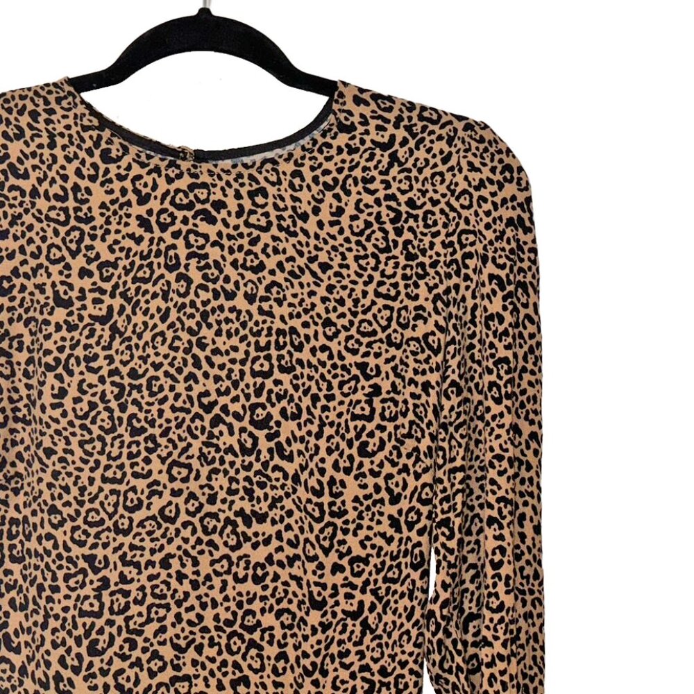 Reformation Leopard Print Port Midi Three Quarter… - image 1